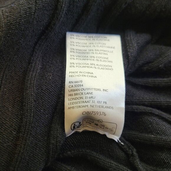 Free People Rosha Black Sweater Midi Dress XS - Picture 11 of 12